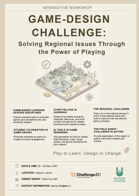 Game-Design Challenge: Solving Regional Issues Through the Power of Playing